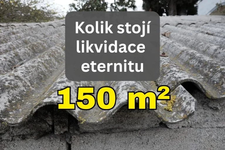 Likvidace eternitu 150 m2 cena