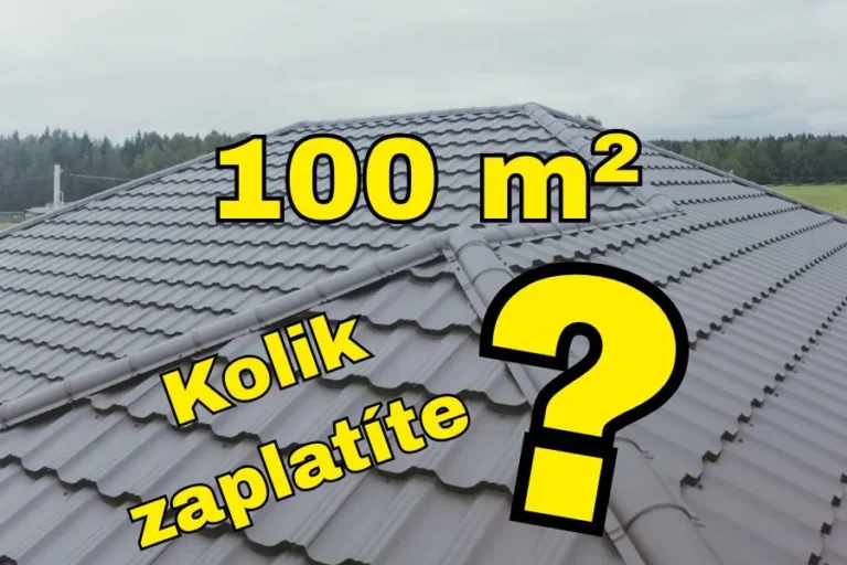 Rekonstrukce střechy 100 m2 - cena