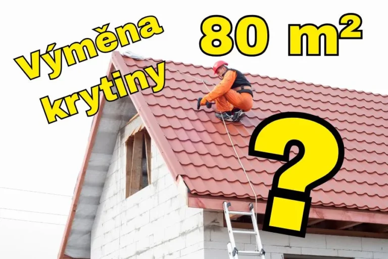 Výměna střešní krytiny 80 m2 cena