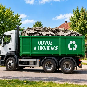 Pouze odvoz a likvidaci eternitové krytiny